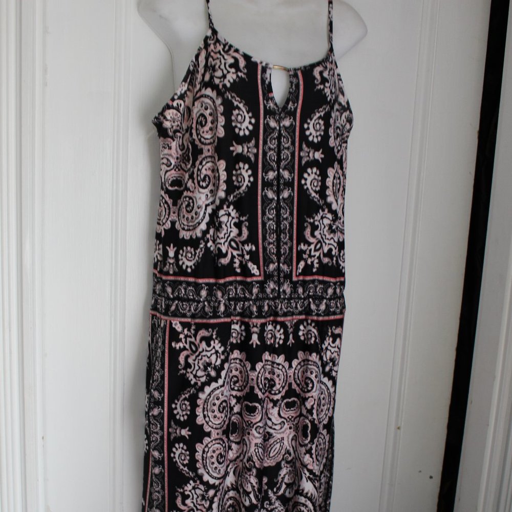 NWOT ECI New York Paisley Jumpsuit Spaghetti Straps Size 10 Summer